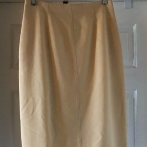 Liz Claiborne Cream Wool Skirt